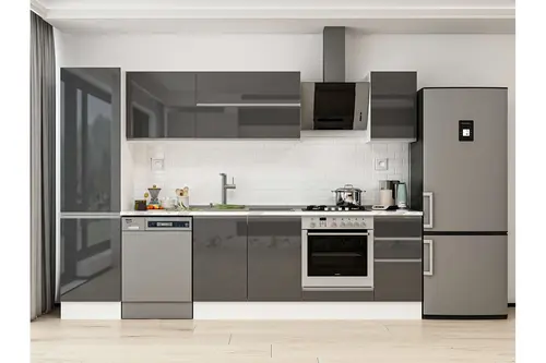 Alvinka 300X210 Cm Mutfak Dolabı, Mb E90B50S40 2 Antrasit Suntalam