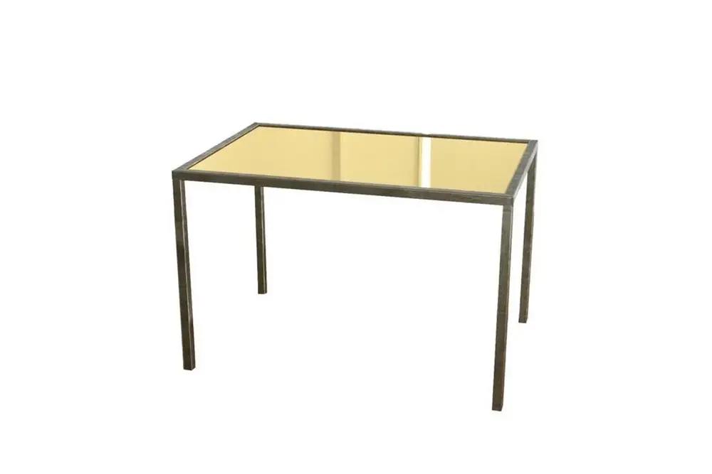 Shiny Yan Sehpa Eskitme Pirinç Ayak, Ayna Tabla