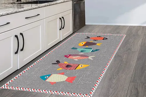 Dijital Baskı Kaymaz Yıkanabilir Mutfak Halısı, R2111 Sm21780X150 Cm
