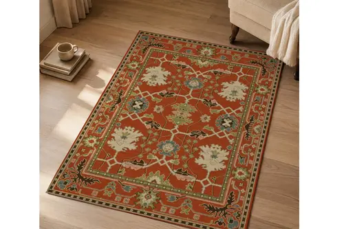 Kiremit Çanlar Dokuma Taban Halı, 639 Yng 80X150 Cm
