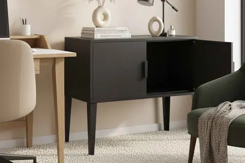Terraguard Çift Kapaklı Metal Dolap, Siyah