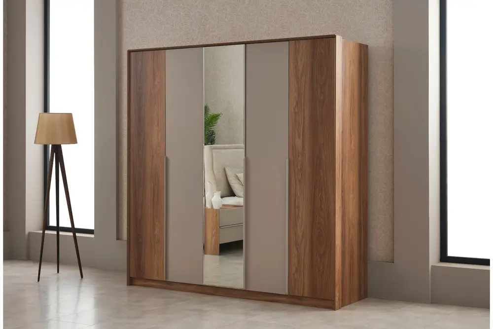 Monarch Gardırop, Aynalı, 5 Kapaklı