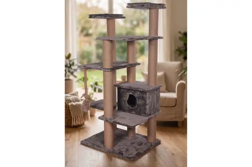 Candy Kedi Tırmalama Ağacı Gri