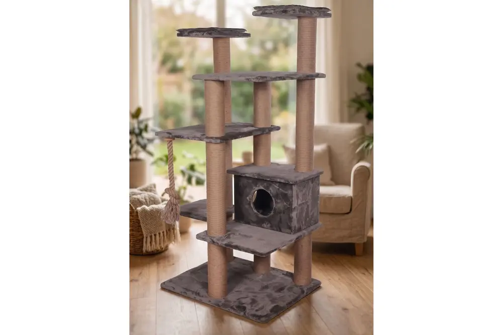 Candy Kedi Tırmalama Ağacı Gri