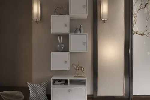 Bk Çok Amaçlı Dolap, Duvara Monte Raflı, Nrg