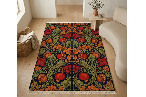 Nar Baskılı Dokuma Taban Halı, 635 Yng 80X150 Cm