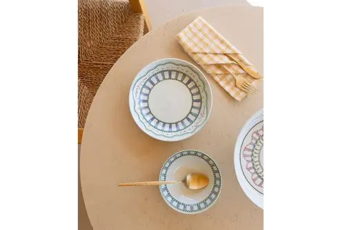 The Mia Spring Yemek Tabağı 6Lı Set 20 Cm
