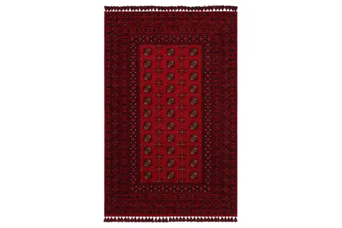 Zagros Kırmızı 04 Etnik Desenli Halı, 80X150