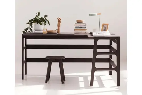 Woodesk Luz Ahşap Çalışma Masası, Ceviz Renk