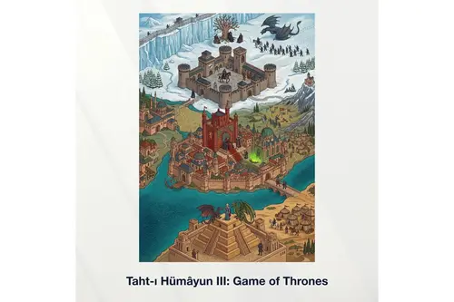 Miniaworks Taht-I Hümâyun Iıı: Game Of Thrones Kanvas Tablo 21X30