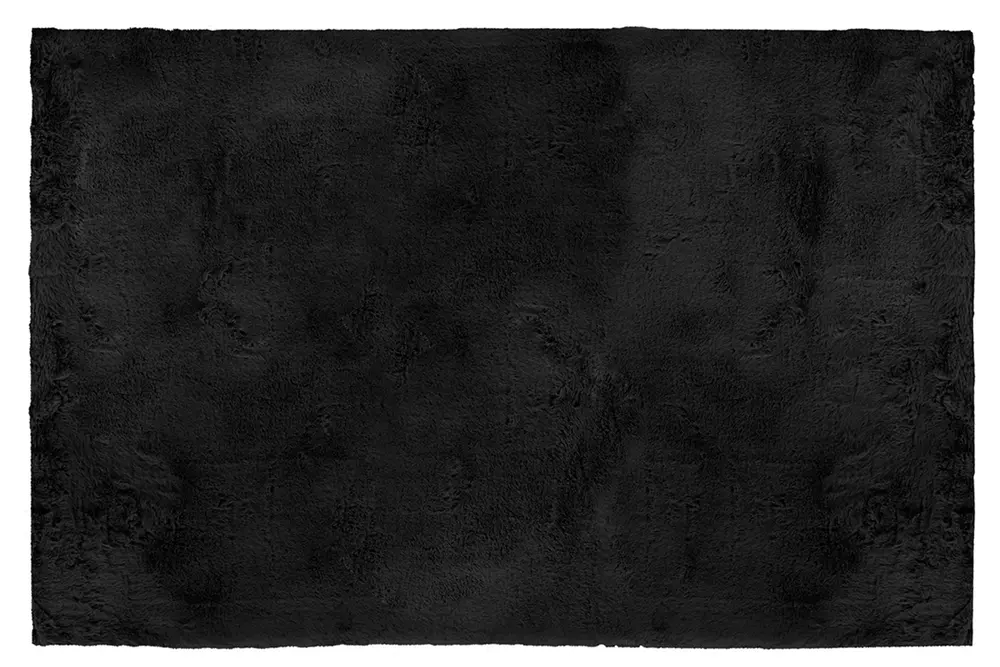 Tavşan Post Modern Makine Halısı, Siyah, 80X150
