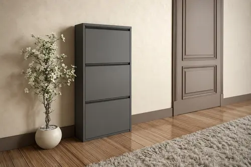 Flex Üçlü Metal Ayakkabılık, Antrasit