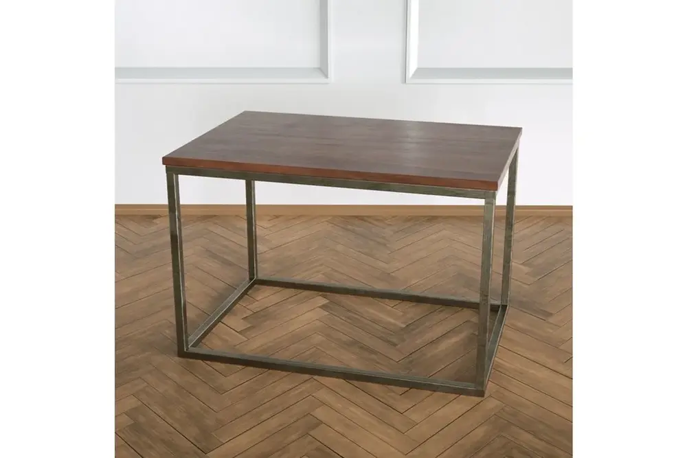 Potrica Yan Sehpa, Eskitme Pirinç, Ayak Ceviz Tabla