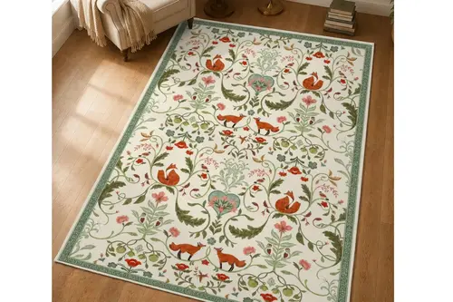 Tilkiler Dokuma Taban Halı, 647 Yng 80X150 Cm