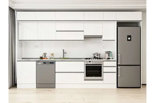 Alvinka 390X240 Cm Mutfak Dolabı, Mb E90S60S40 1 Beyaz Suntalam