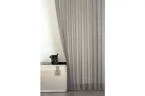 Massarelli Çizgili Tül Füme 1-3 Sık Pile 100X260