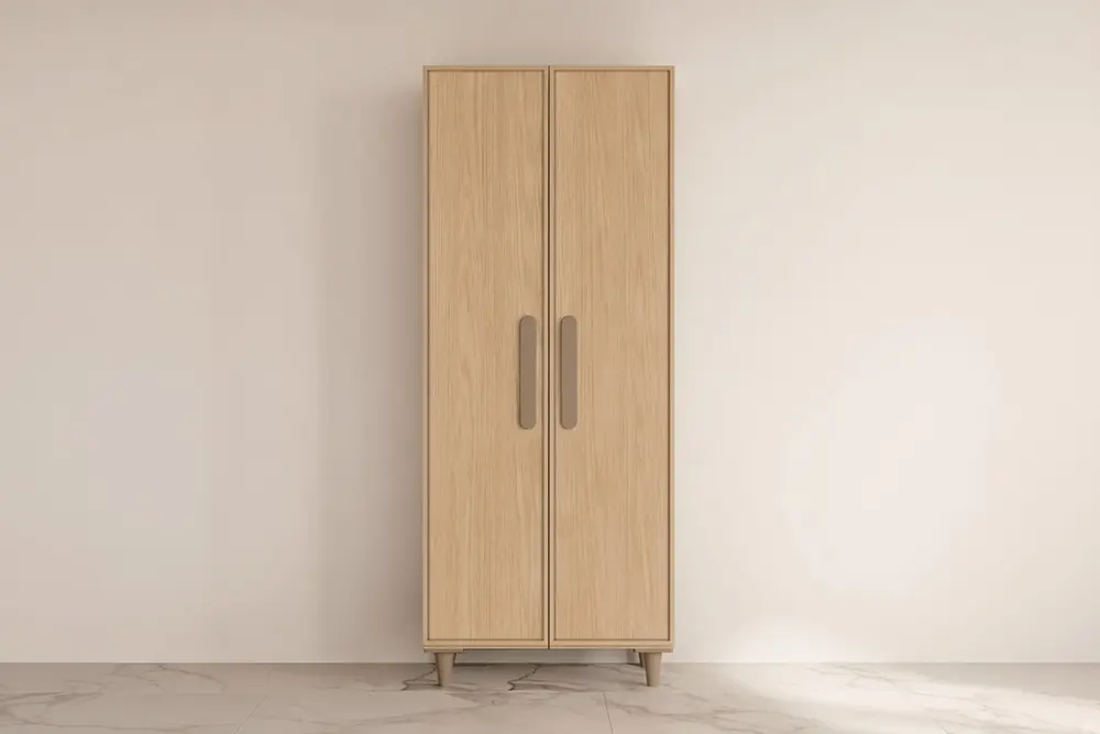 Abant Mdf Gardırop, Naturel, 2 Kapaklı