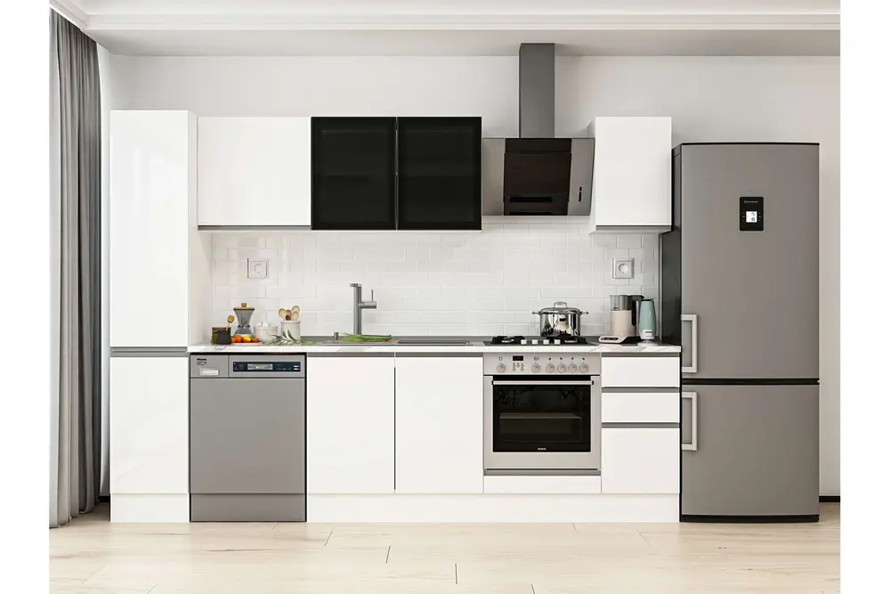 Alvinka 280X210 Cm Mutfak Dolabı, Mb E80B40S40 3 Beyaz Suntalam