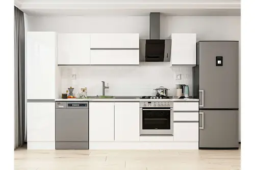 Alvinka 295X210 Cm Mutfak Dolabı, Mb E80B50S45 2 Beyaz Suntalam