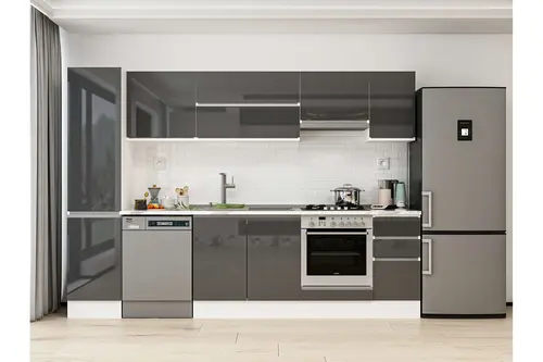 Alvinka 295X210 Cm Mutfak Dolabı, Mb E90B45S40 1 Antrasit Suntalam
