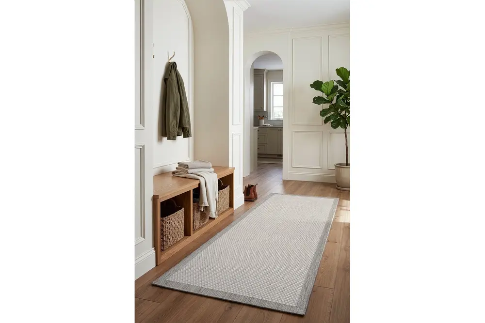 Fresco Antrasit Ekru Sisal Yolluk 23745Y, 80X150