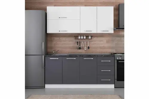 Minar 180 Cm Mutfak Dolabı Beyaz Antrasit 180 A2