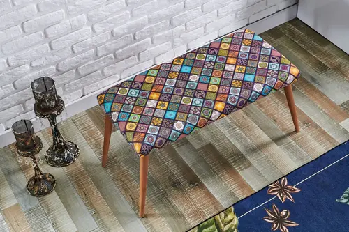 Etnik Desen Gürgen Ayak Bench, Multi