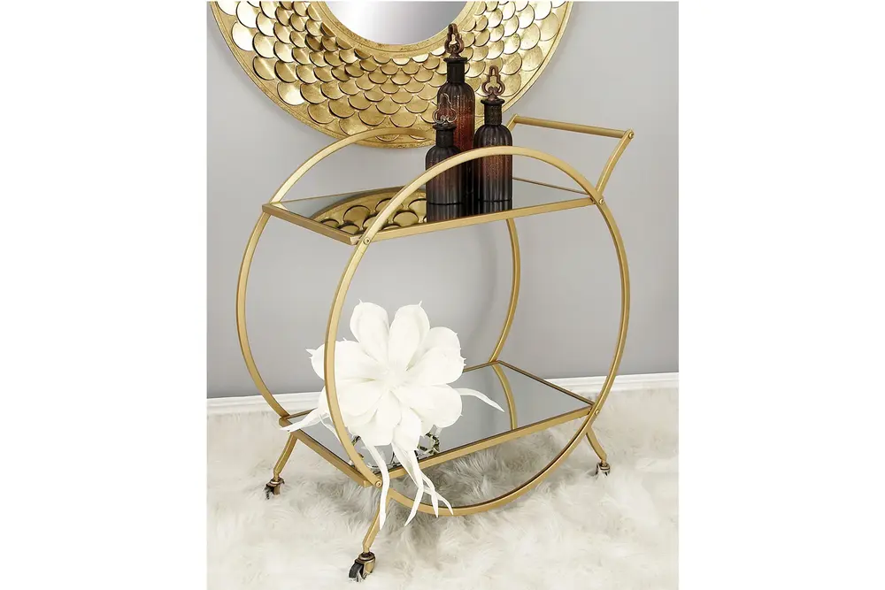 Dorka Gold Metal Servis Arabası