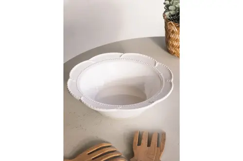The Mia Grande Salata Kasesi Beyaz 31X9 Cm Grd0015