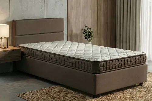 Bamboo Tek Kişilik Ortopedik Yaysız Yatak, 90X190