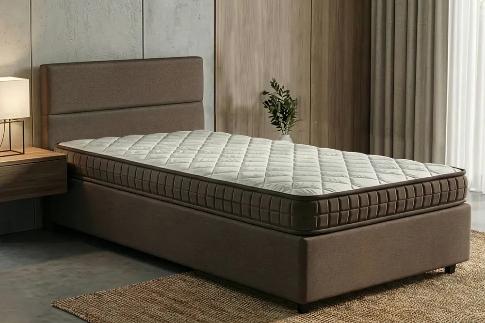 Bamboo Tek Kişilik Ortopedik Yaysız Yatak, 90X190