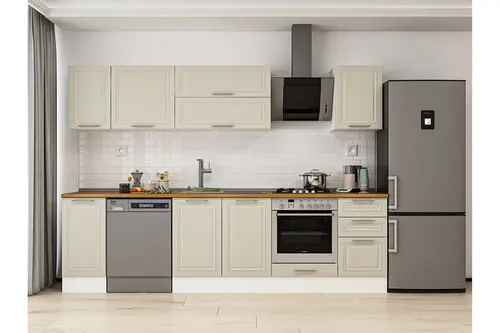 Alvinka 285X210 Cm Klasik Mebran Mutfak Dolabı, M E80S40S45 2 Mebran Kumtaşı Suntalam