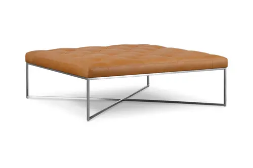 Loys Paslanmaz Metal Bench, Kare