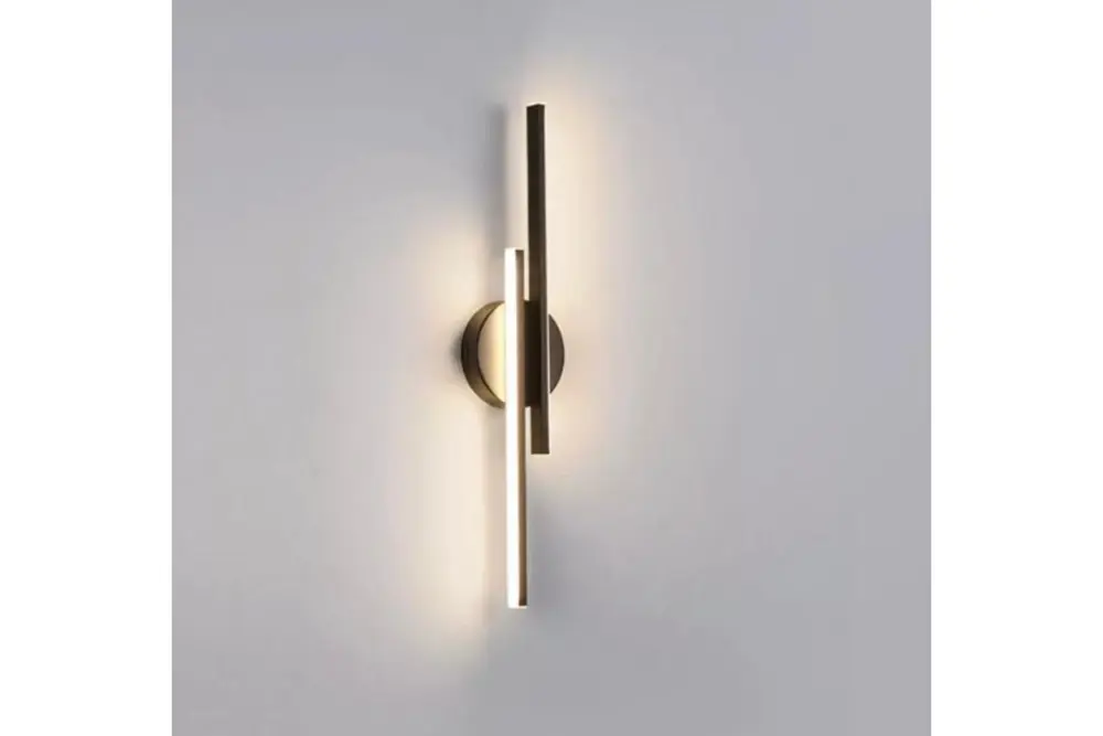 Nordik Line Dışa Işık Veren Aplik, Siyah, 20X10 Mm