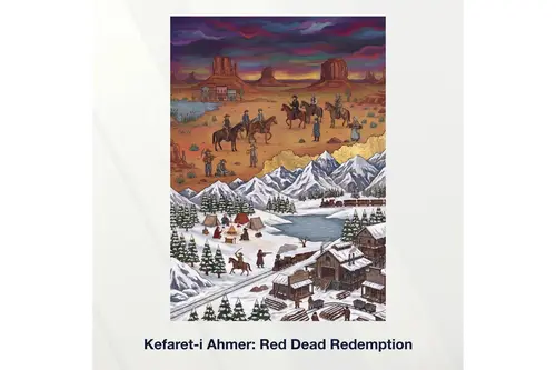 Miniaworks Kefaret-İ Ahmer: Red Dead Redemption Kanvas Tablo 21X30