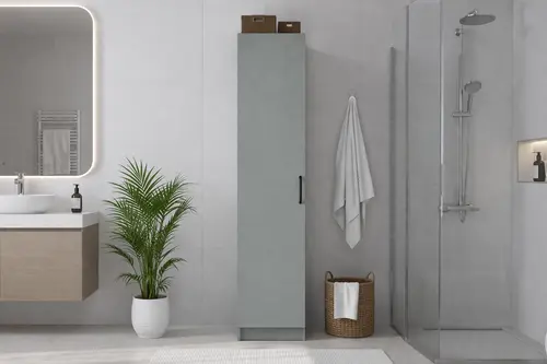 Yaman Tek Kapaklı Çok Amaçlı Dolap, 4 Raflı