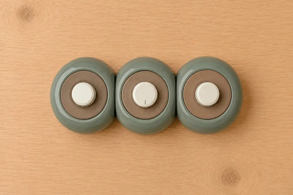 Auru Üçlü Dimmer, Yeşil Kahverengi