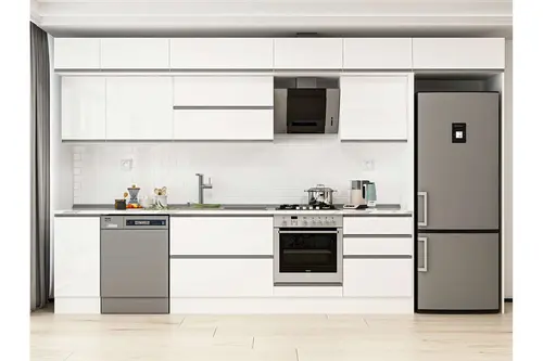 Alvinka 390X240 Cm Mutfak Dolabı, Mb E90S40S60 2 Beyaz Suntalam
