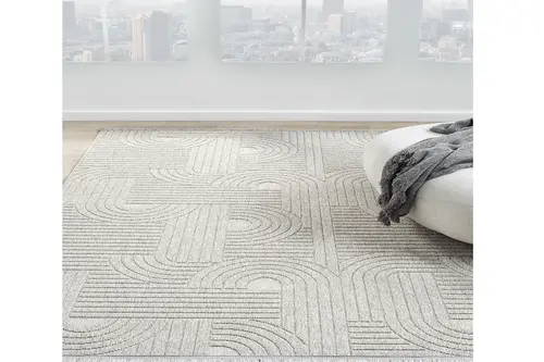 Loopal Antibakteriyel Dokuma Halı, Gri 623 80X150 Cm