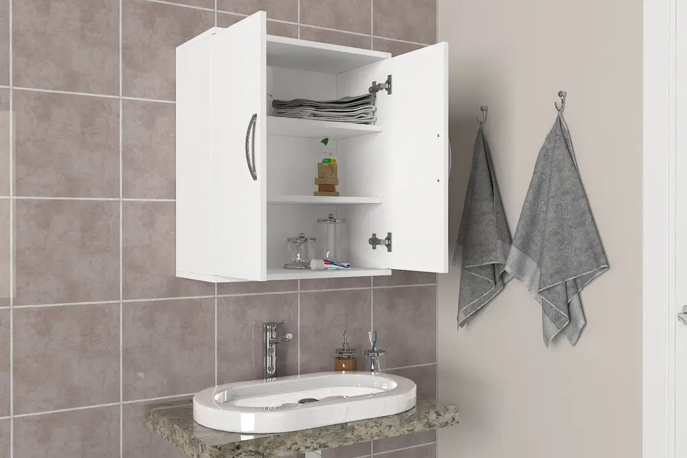 Dorpek Ravi Üst Banyo Dolabı, Beyaz