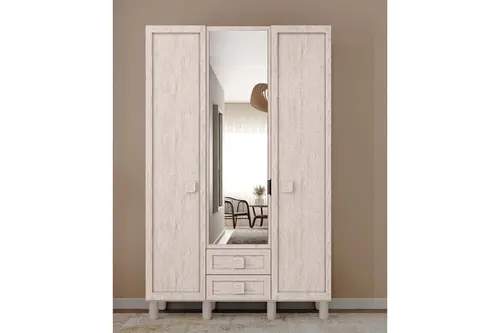 Ihlara %100 Mdf Gardırop, Traverten, 3 Kapaklı