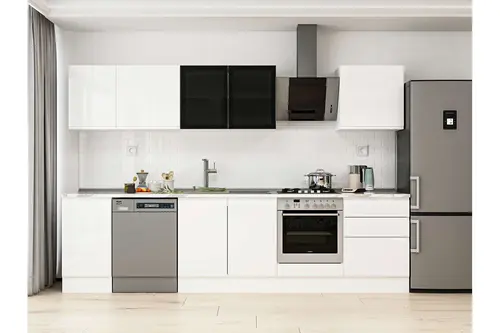 Alvinka 315X210 Cm Mutfak Dolabı, M E90S45S60 3 Beyaz Suntalam