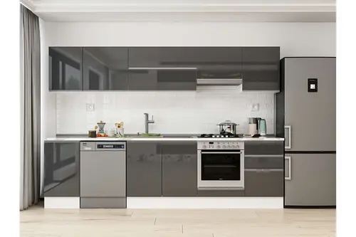Alvinka 305X210 Cm Mutfak Dolabı, M E90S45S50 1 Antrasit Suntalam