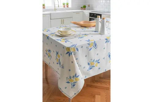 Lemon Keten Masa Örtüsü