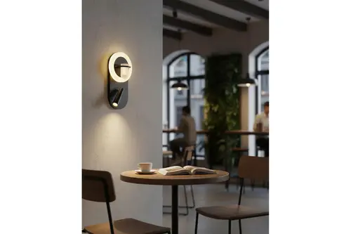 Özcan Aydınlatma Step Led Dikey Okuma Lambalı Aplik Siyah Renk, 2723-05-19