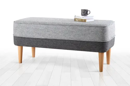 Randler Bench Puf, Gri
