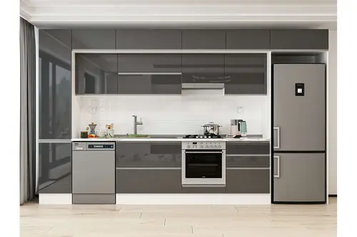 Alvinka 385X240 Cm Mutfak Dolabı, Mbb E80B45S60 1 Antrasit Suntalam