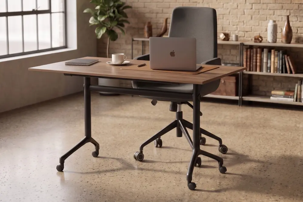 Ofisimi Neat Katlanır Çok Amaçlı Ofis Masası, Ceviz, 120 Cm