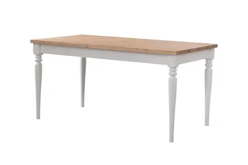 Kosova Ahşap Mutfak Masası, Ceviz Beyaz, 80X140