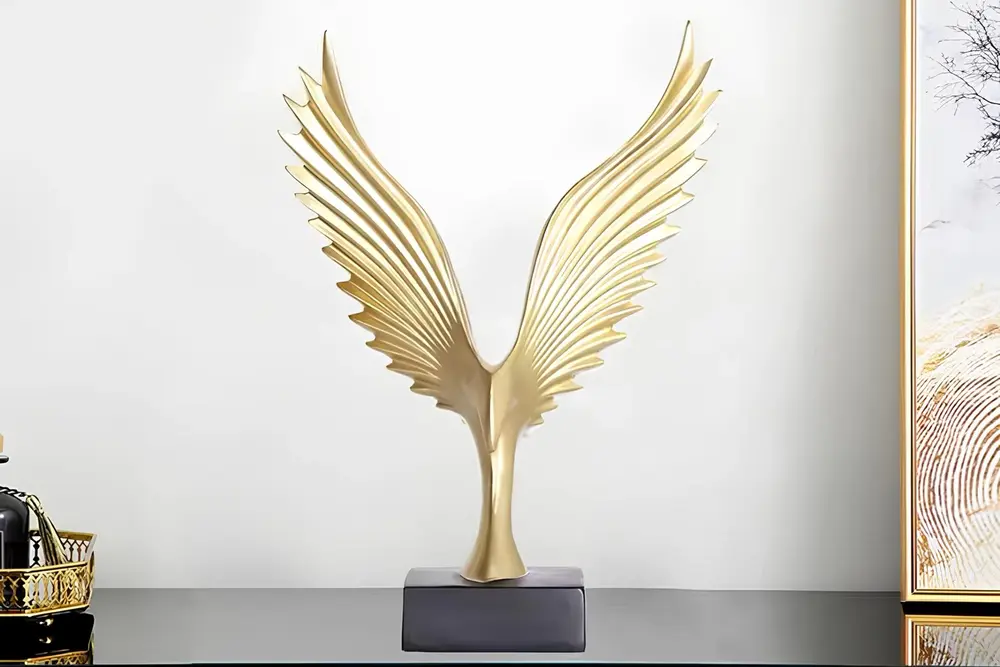 Soyut Anka Kuşu Obje, Siyah Gold